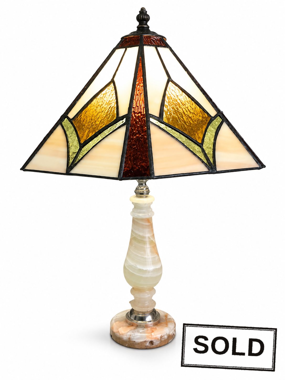 Stained Glass Table Lamp — Antiques & Curiosities from The Quirk