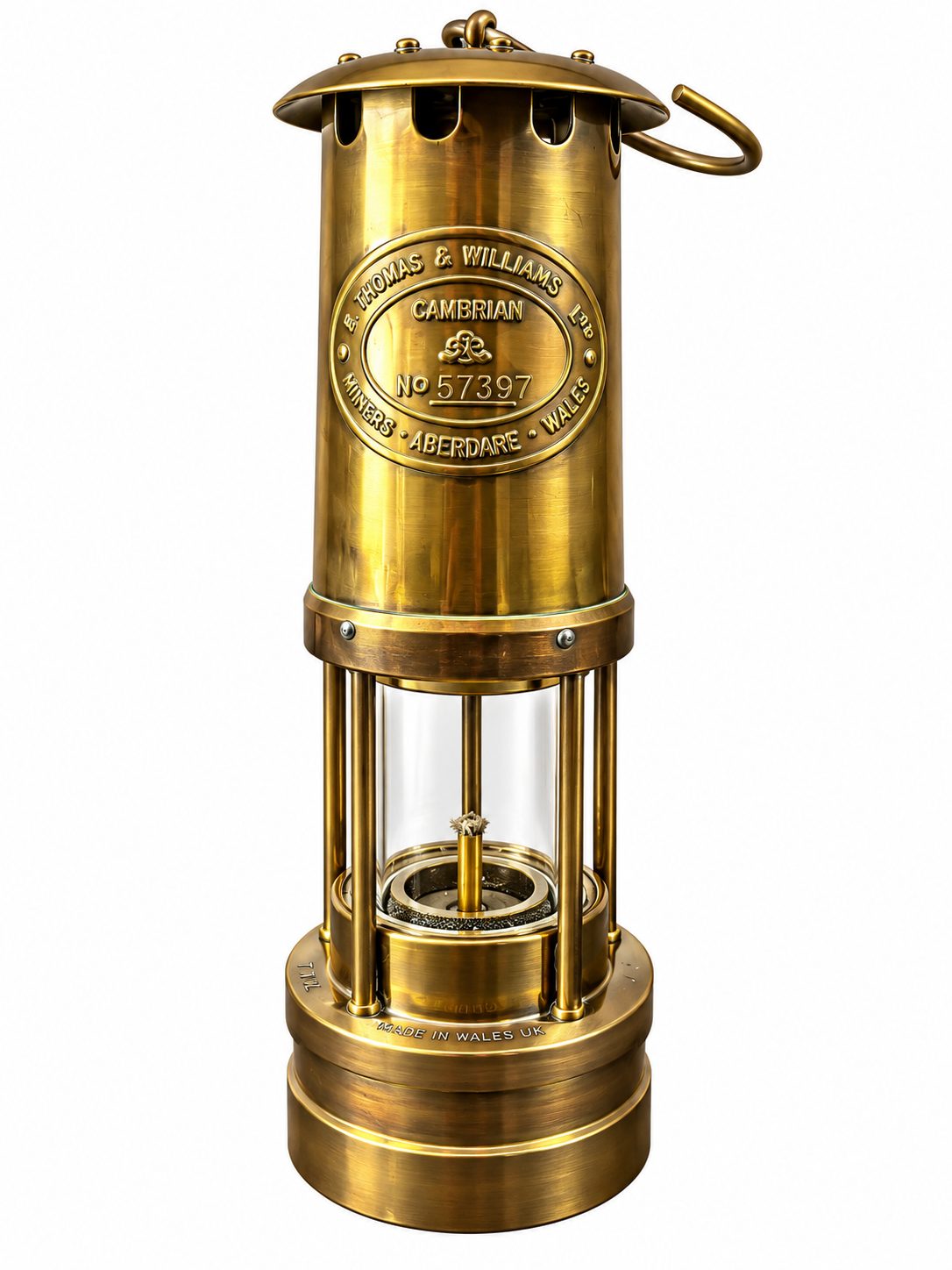 Welsh Miner's Safety Lamp — Antiques & Curiosities from The Quirk